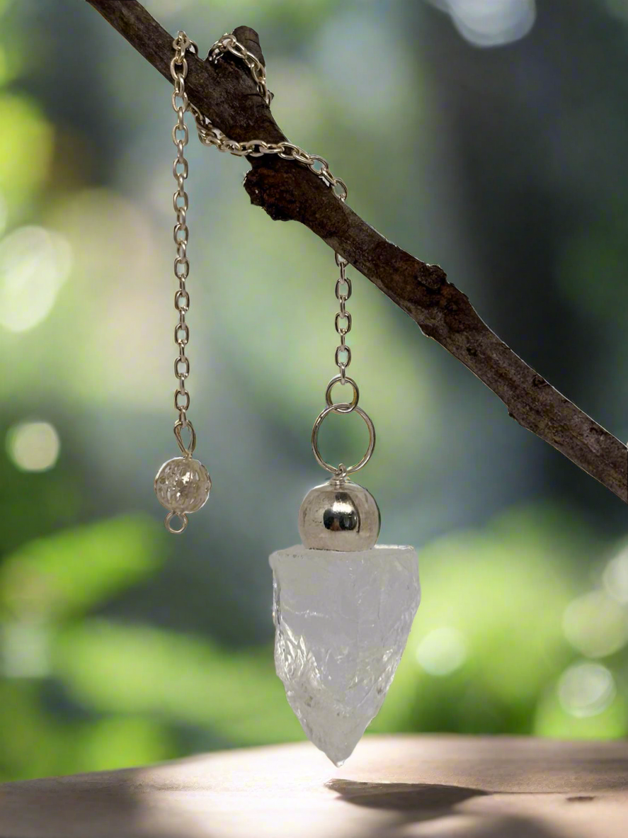 Natural Clear Quartz Point Pendulum