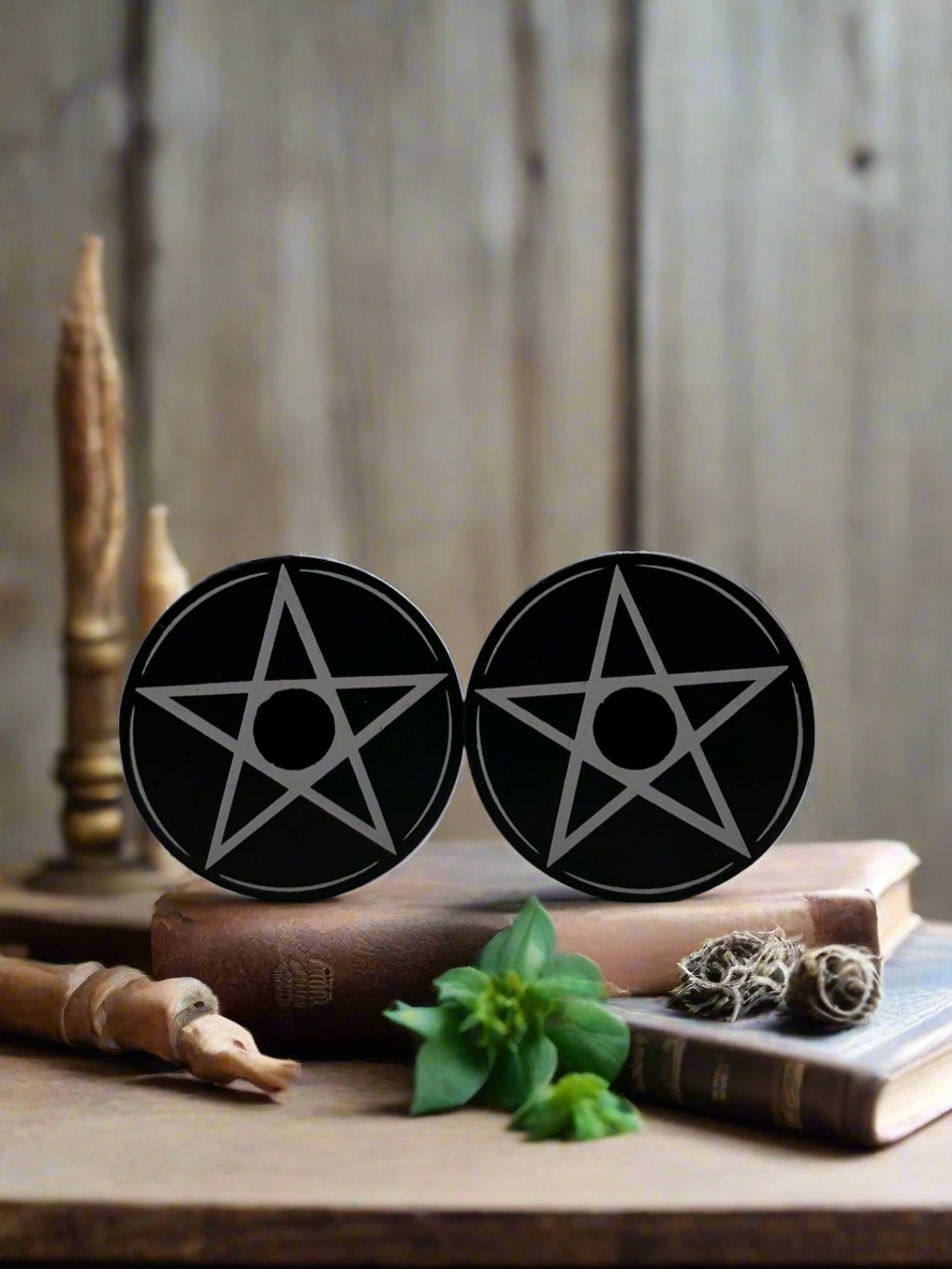 Pentagram Spell Candle Holder